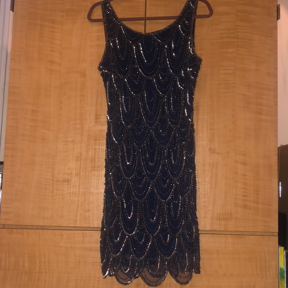 Pisarro Nights Beaded Cocktail Dress